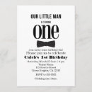 Buscar pequeño del hombre invitaciones de cumpleaños Uno