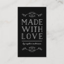 Buscar amor tarjetas de visita Hecho a mano