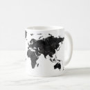 Buscar mapa de la acuarela tazas Mundo