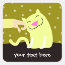 Buscar gato amarillo pegatinas Para ella