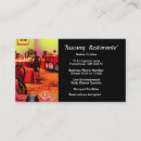 Buscar restaurante tarjetas de visita Comedor refinado