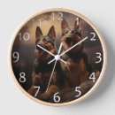Buscar perro pastor relojes de pared Gsd