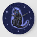 Buscar ojos gato de relojes de pared Azul