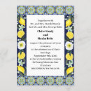 Buscar estilo italiano invitaciones Limones