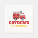 Buscar bomberos servilletas Camión de bomberos