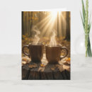 Buscar tazas de café tarjetas Otoño