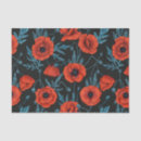 Buscar amapolas rojas papel de seda Floral
