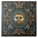 Buscar cara del sol azulejos Oro