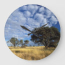 Buscar nublado relojes de pared Paisaje