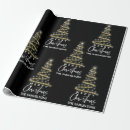 Buscar negro oro papel de regalo Elegante