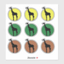 Buscar jirafa amarilla pegatinas General y unisex