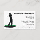 Buscar swing tarjetas de visita Golfista