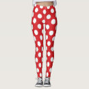Buscar lunares rojos y blancos leggings Retro