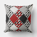 Buscar blanco negro rojo cojines Gris