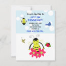 Buscar insecto 11x14 invitaciones Lindo