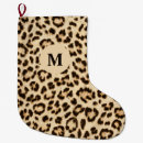 Buscar leopard calcetines navideños Monograma