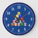 Buscar bolas piscina de relojes de pared Recreación