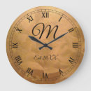 Buscar metálico relojes de pared Monograma