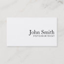 Buscar psiquiatra tarjetas de visita Blanco