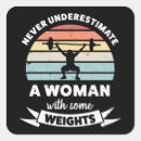 Buscar gimnasia para mujer pegatinas Levantamiento de pesas