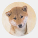 Buscar japanese redondas pegatinas Perro