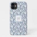 Buscar floral vintage iphone fundas Azul