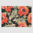 Buscar amapolas rojas papel de seda Flores