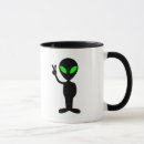 Buscar paz verde tazas Extraterrestre