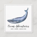 Buscar ballena tarjetas de visita Costero