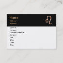 Buscar leo tarjetas de visita Símbolos