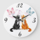 Buscar gatos relojes de pared Caprichoso