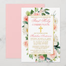 Buscar flores rosas invitaciones Primera comunión sagrada
