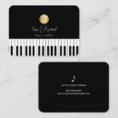 Buscar lecciones piano de tarjetas de visita Profesor de música