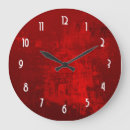 Buscar color rojo oscuro relojes de pared Simple
