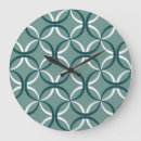 Buscar fondo verde relojes de pared Geométrico