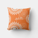 Buscar naranja mandala cojines Flor
