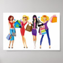 Buscar chicas de compras posters Moda