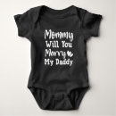 Buscar propuesta de matrimonio bebe ropa Papa