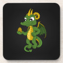 Buscar dragón verde posavasos Fantasía