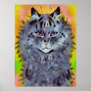 Buscar gato psicodélico posters Louis wain