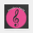 Buscar nota musical servilletas Rosa