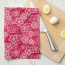 Buscar flores rojas paños de cocina Verano