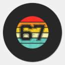 Buscar número 67 pegatinas Seis