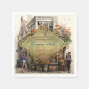 Buscar del diseño vintage boda servilletas Flores