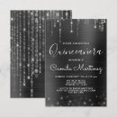 Buscar negro y plata invitaciones Para ella