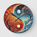 Buscar símbolo yin yang relojes de pared Equilibrio