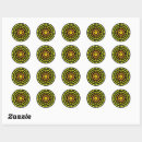Buscar verde amarillo redondas pegatinas Colores cítricos