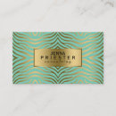 Buscar cebra tarjetas de visita Elegante