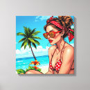 Buscar pinup lienzos Mujer