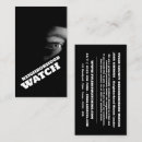 Buscar vigilancia tarjetas de visita Prevención del delito